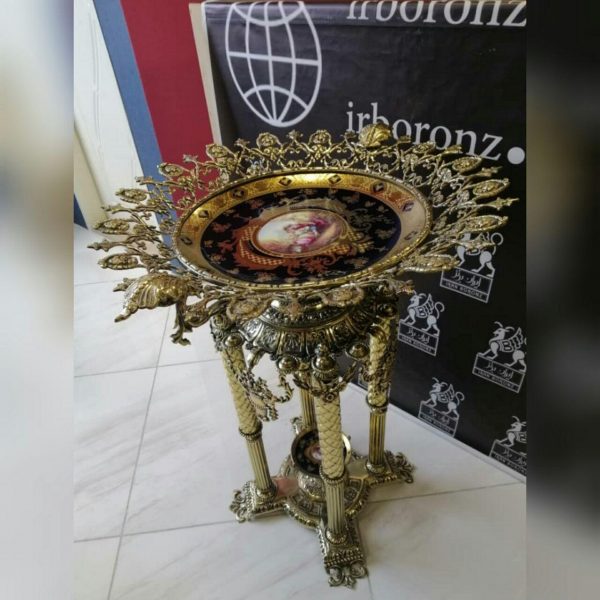 کنار سالنی برنزی میوه خوری بشقاب مدل هخامنشی - Image 4