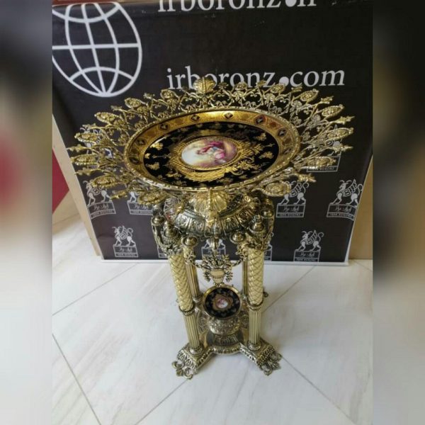 کنار سالنی برنزی میوه خوری بشقاب مدل هخامنشی - Image 5