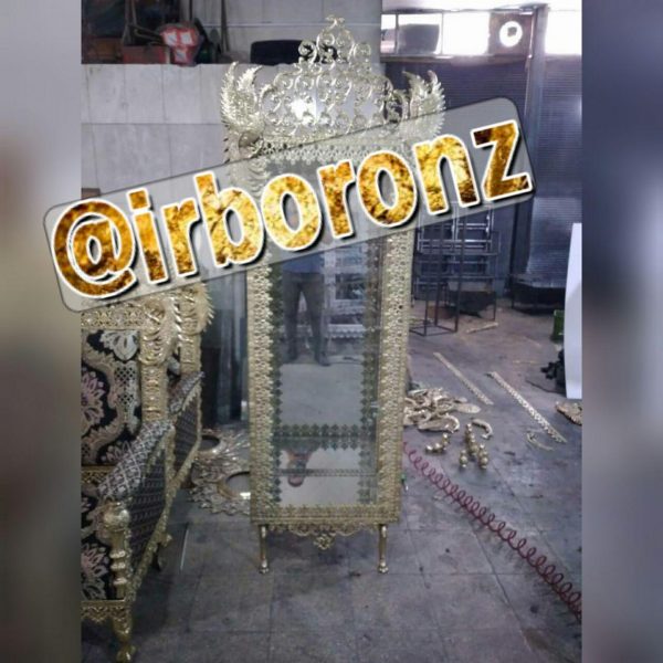 بوفه آلیاژ برنزی طرح طاووس مدل تسمه صدفی - Image 2