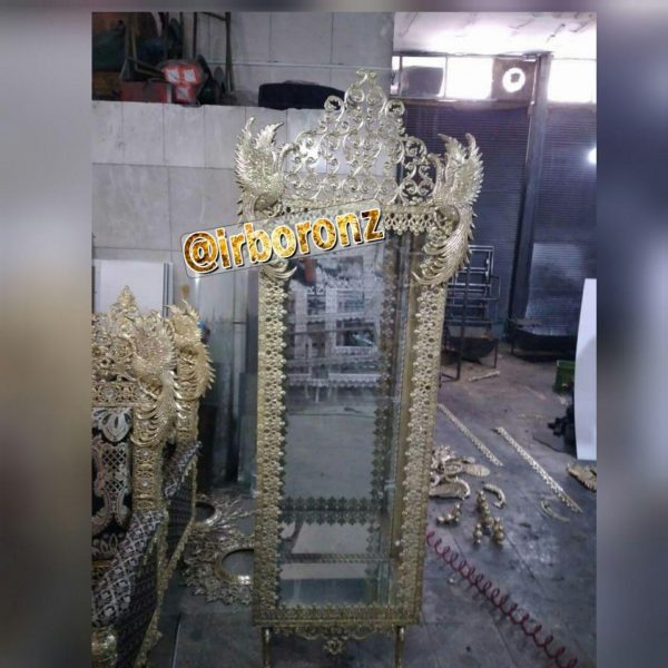 بوفه آلیاژ برنزی طرح طاووس مدل تسمه صدفی - Image 3