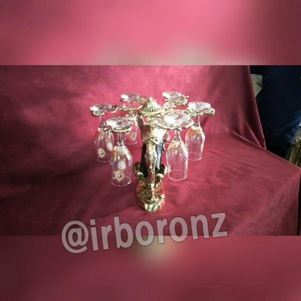 گیلاس خوری برنزی مدل ملائکه - Image 5