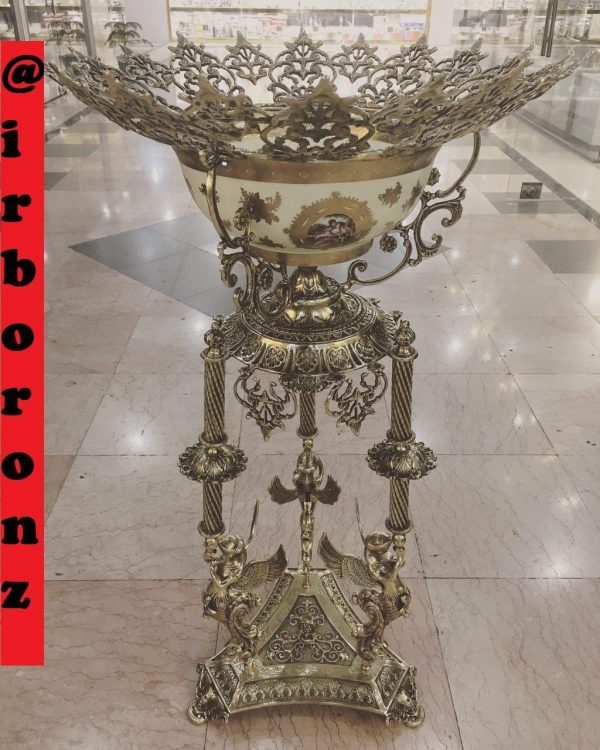 کنار سالنی برنزی کاسه مدل 3 فرشته