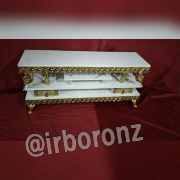 میز تلویزیون برنزی مدل پروانه 140 سانتی - Image 4