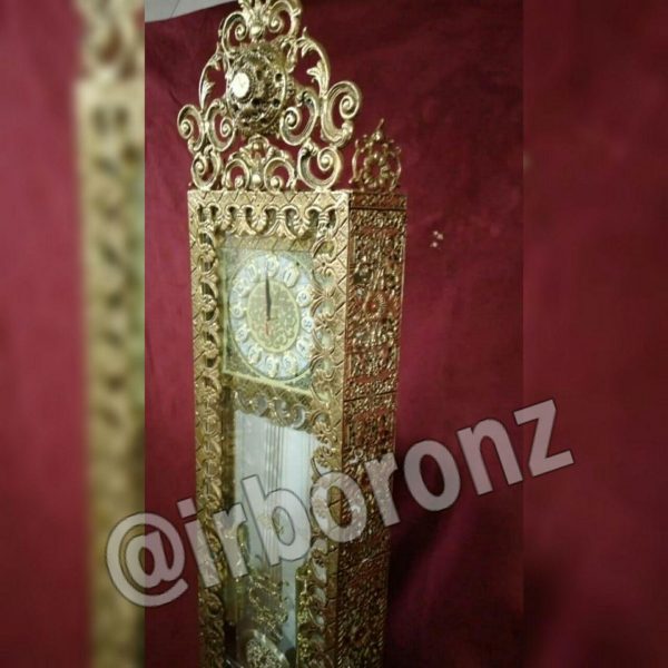 ساعت ایستاده آلیاژ برنزی مدل تسمه نیلی - Image 2