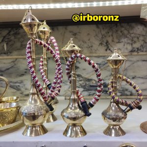 قلیان برنزی مینیاتوری ۳ سایز